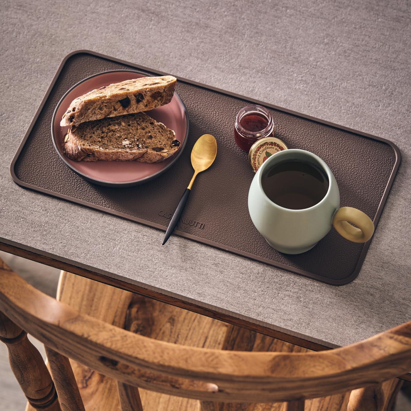 Alfombrilla de Silicona CASA MUUTTI 39x19 cm Gris Cálido