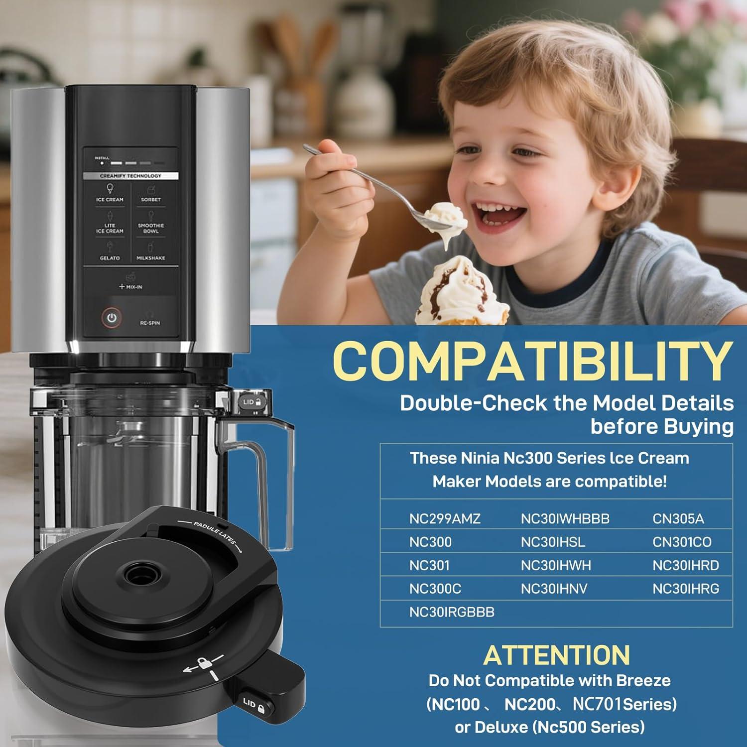 Tapa del Tazón Exterior Ninja NC301 - Policarbonato BPA Free