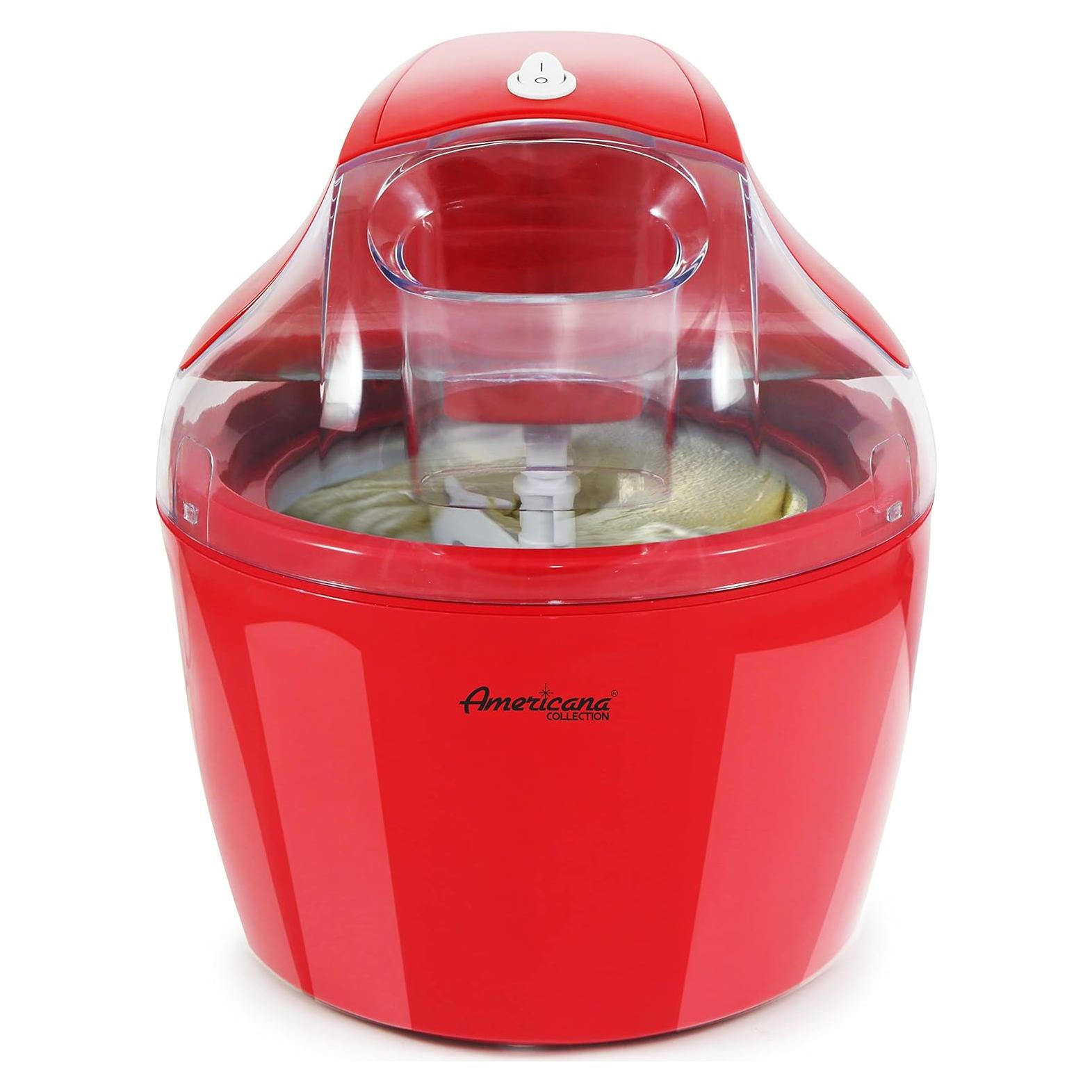 Máquina de Helados Eléctrica Maxi-Matic EIM-1400R 1.5L Rojo
