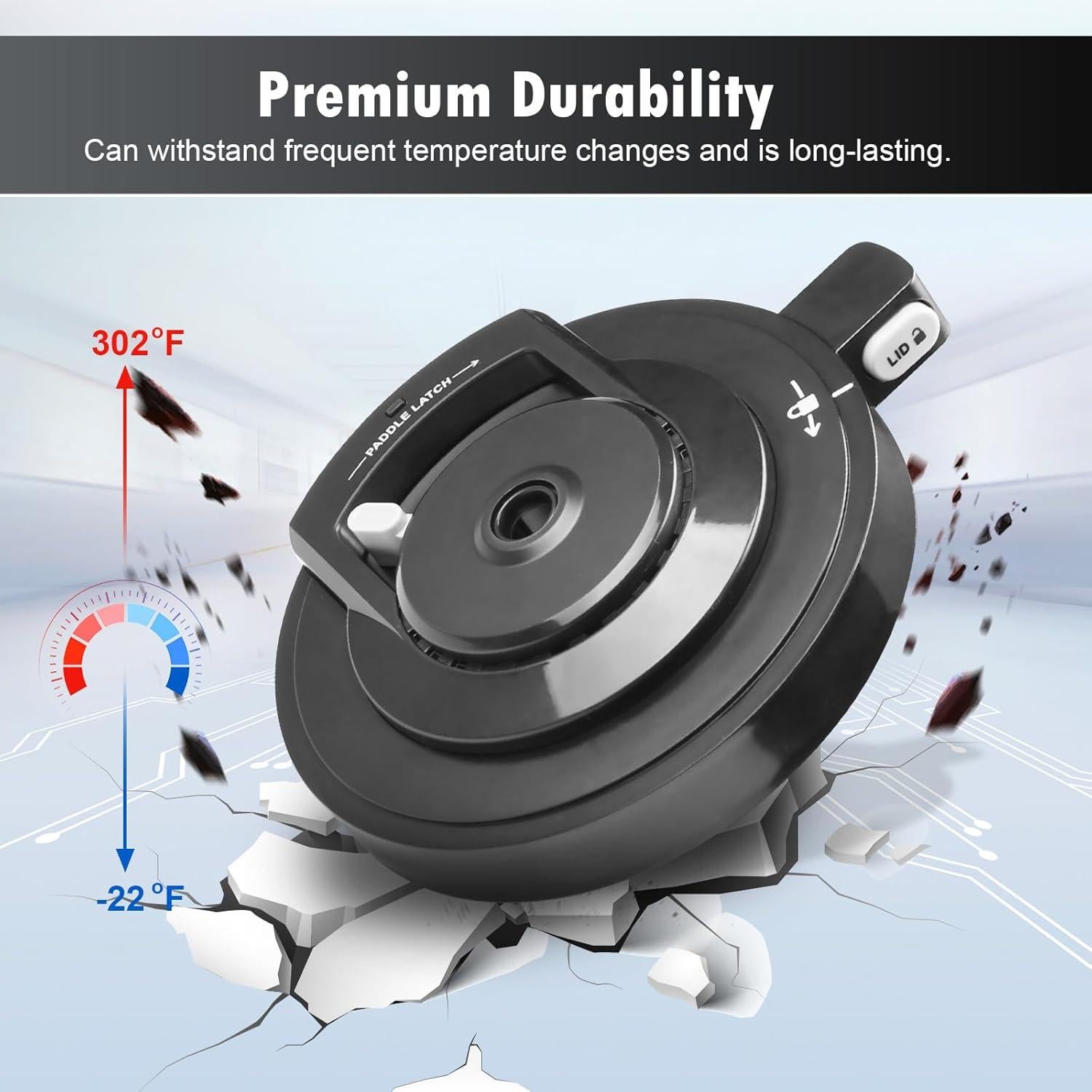 Tapa de Tazón Externo Ninja CREAMi NC500 NC501 Repuesto