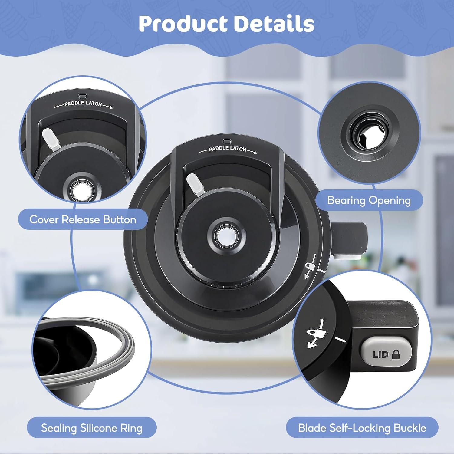 Tapa Externa de Reemplazo Ninja Creami Deluxe NC500/501