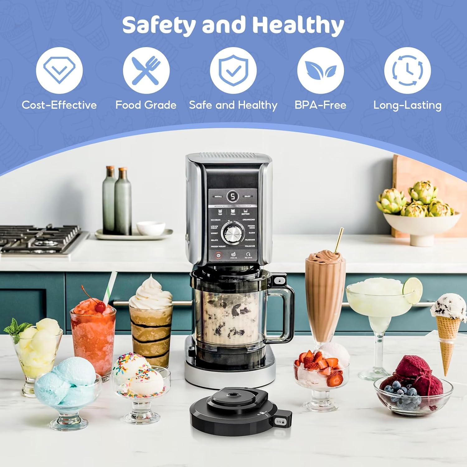 Tapa Externa de Reemplazo Ninja Creami Deluxe NC500/501