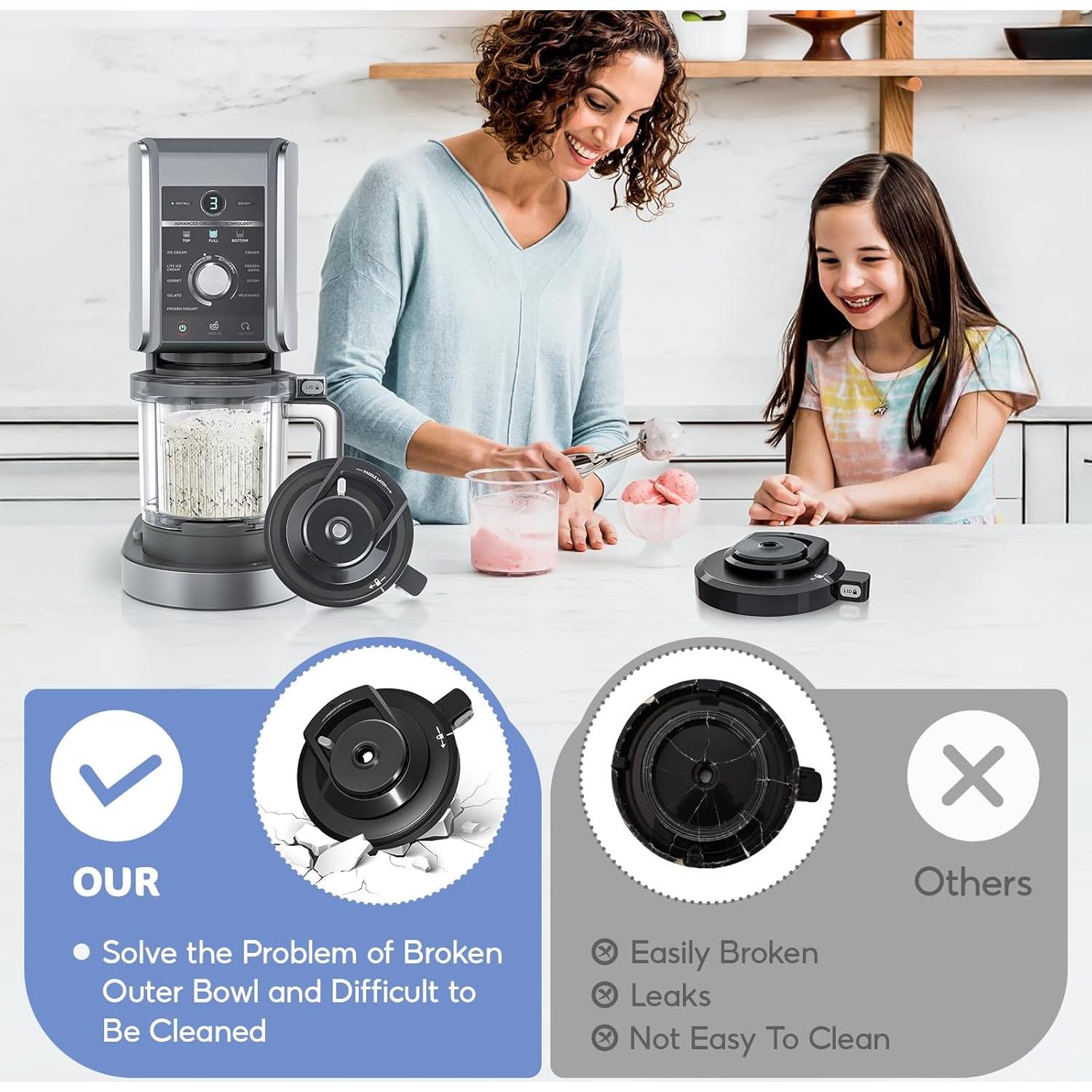 Tapa Externa de Reemplazo Ninja Creami Deluxe NC500/501