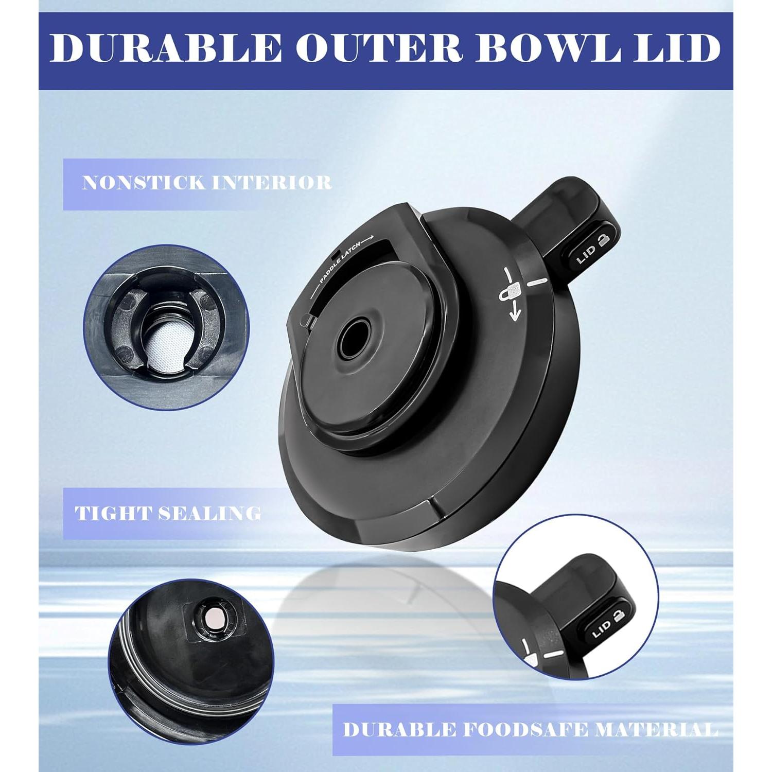 Tapa de Tazón Exterior con Cuchilla Ninja Creami NC301