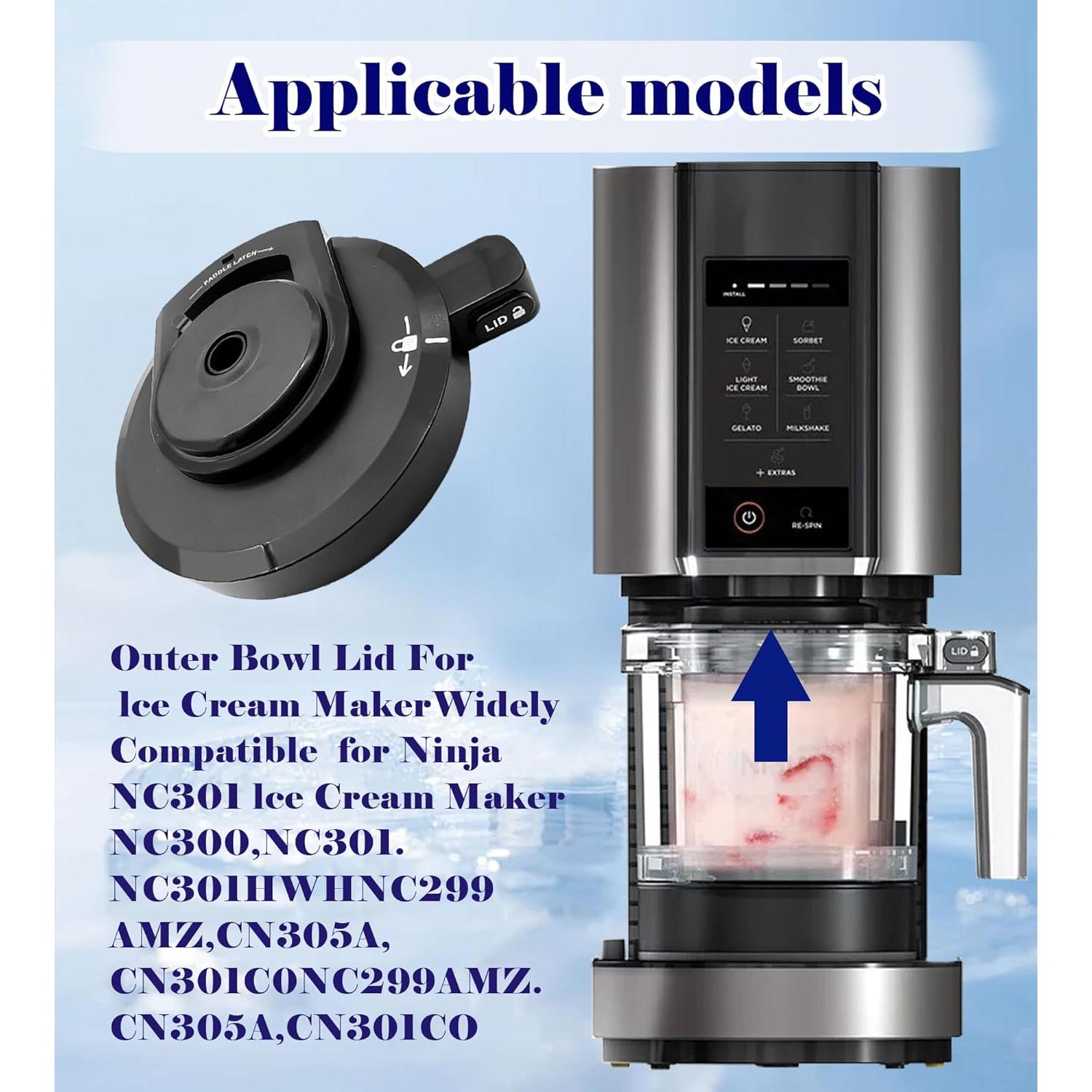 Tapa de Tazón Exterior con Cuchilla Ninja Creami NC301