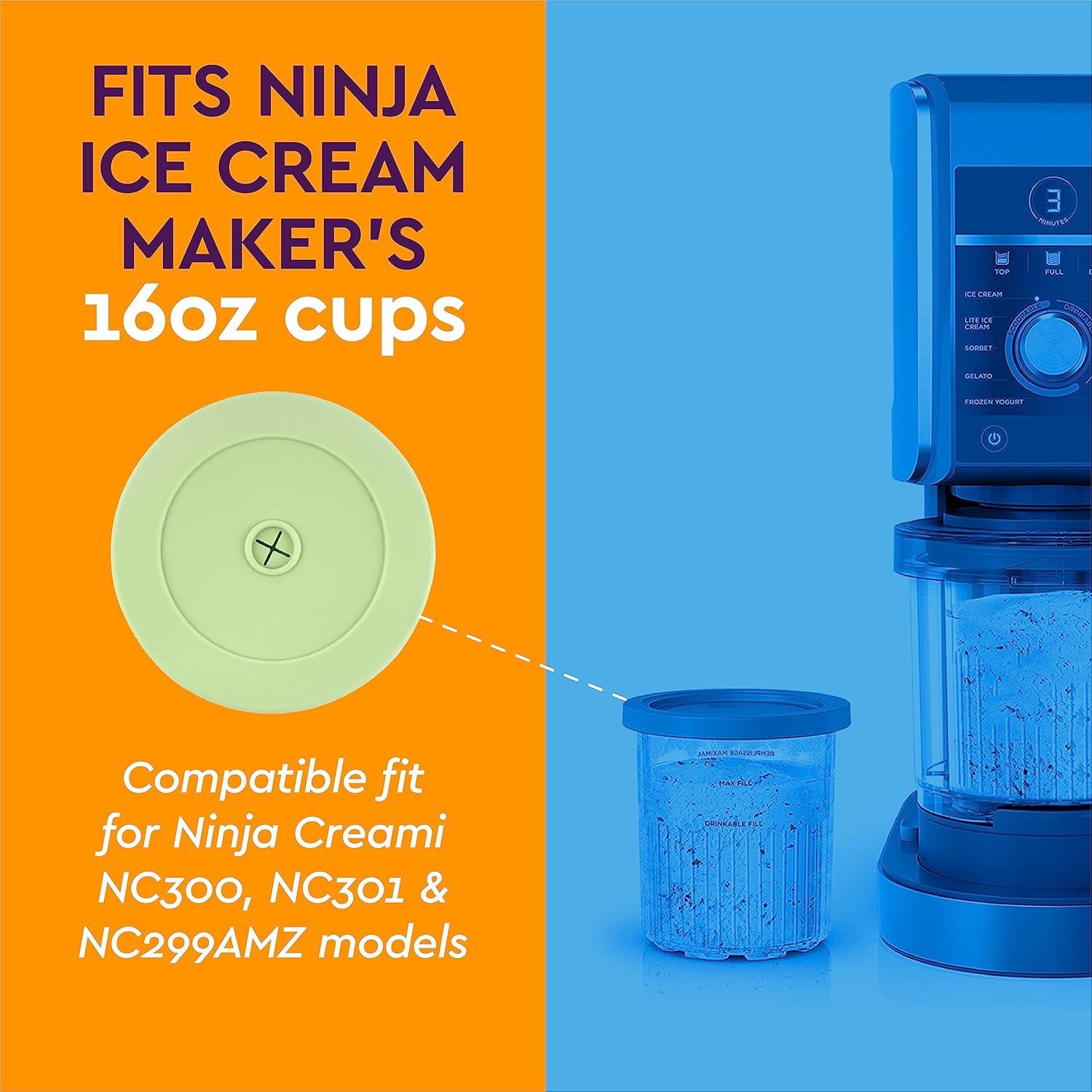 Juego de Pajitas Reutilizables IMPRESA para Ninja Creami - 4 Piezas