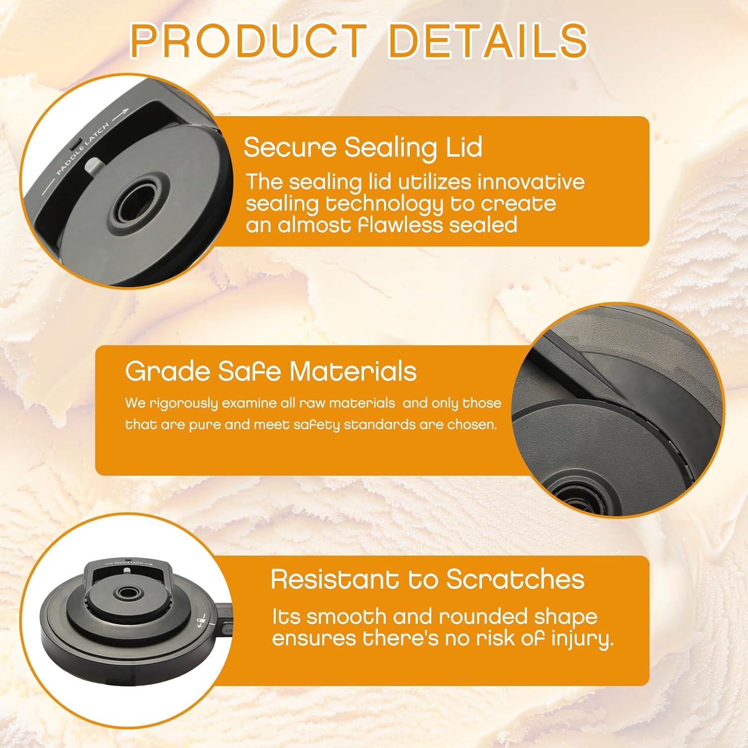 Tapa de Tazón SLLFLY para Máquina de Helados NC300 - Reutilizable