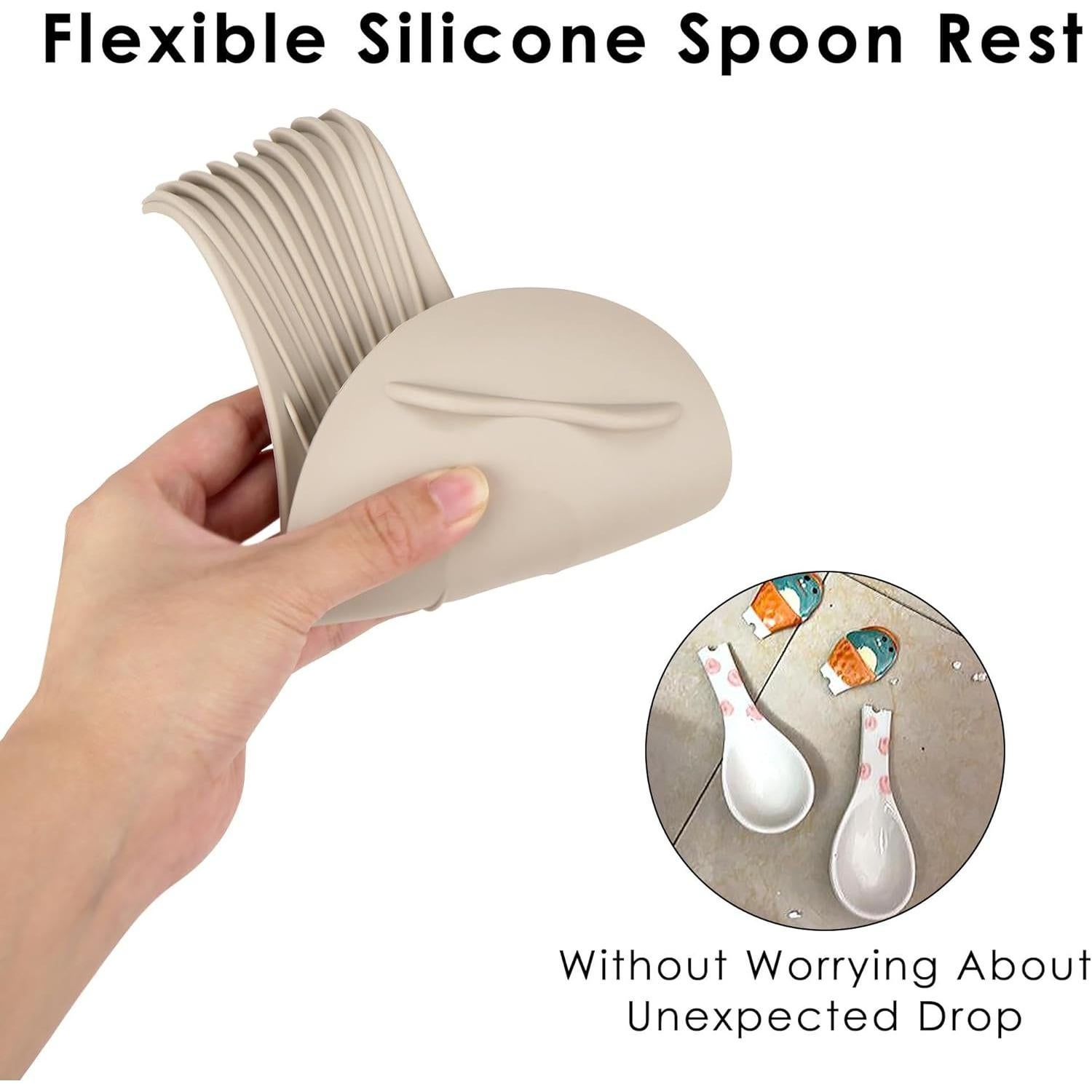 Paquete de 2 Soportes de Cuchara de Silicona Philo Fun