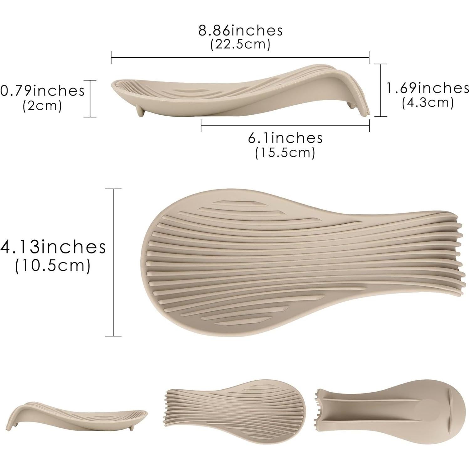 Paquete de 2 Soportes de Cuchara de Silicona Philo Fun