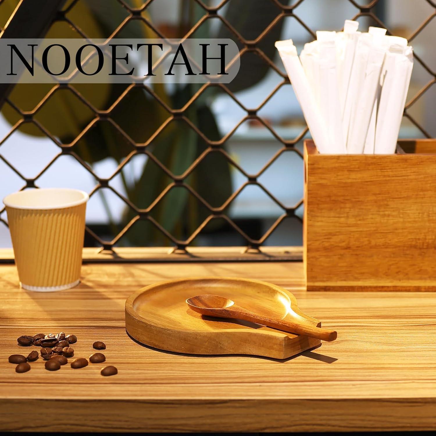 Soporte para Cucharas de Madera de Acacia NOOETAH 15.5x13 cm