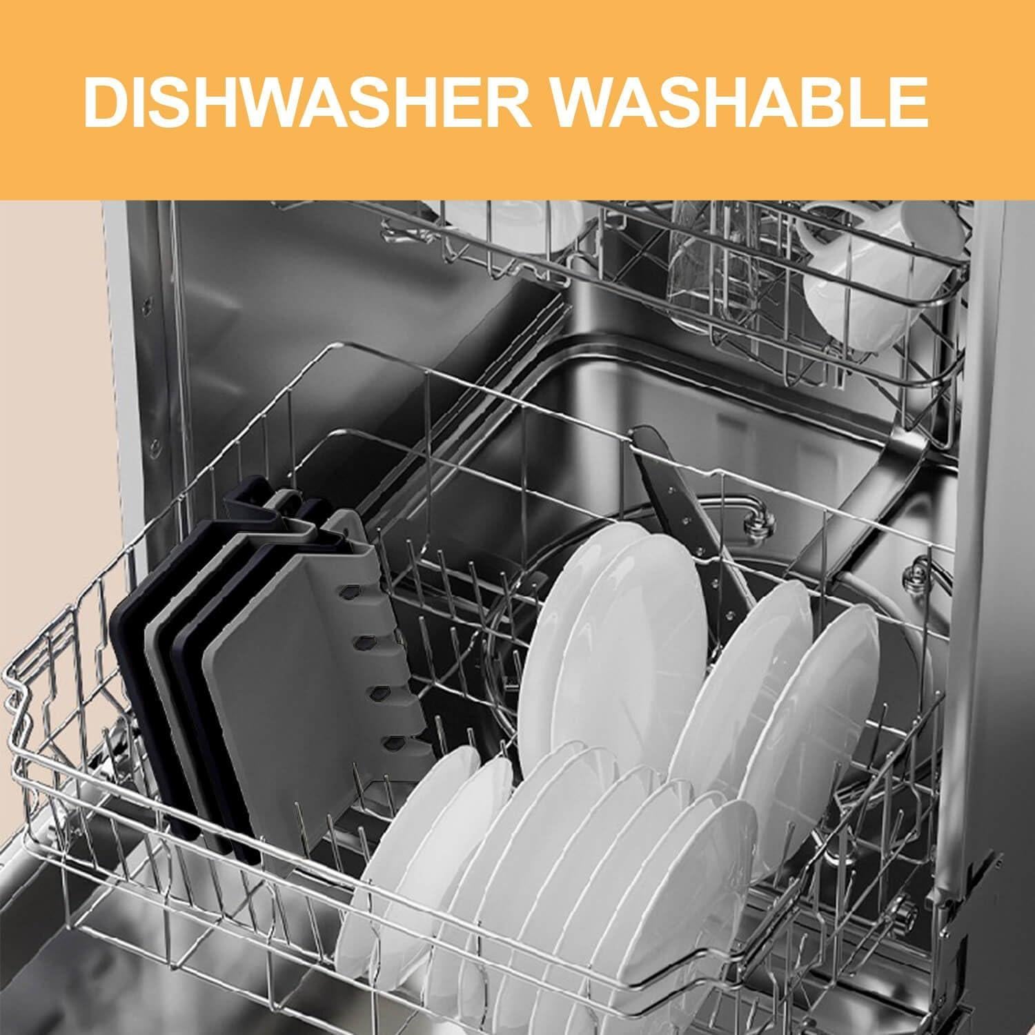 Soporte de Cuchara de Silicona RUIQINQI Gris Antideslizante