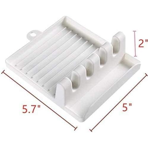 Soporte para Utensilios con Almohadilla de Goteo LifeMadeEZ - Antideslizante y Resistente al Calor