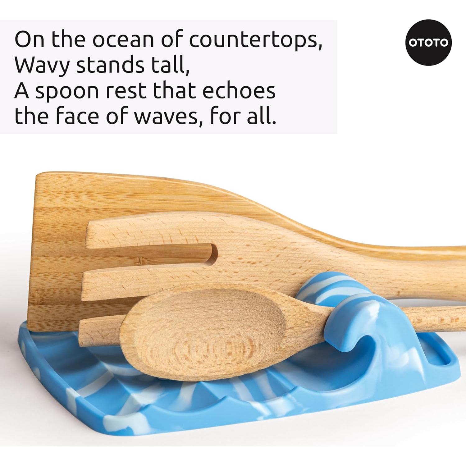 Reposacucharas de Silicona OTOTO Wavy - Soporte Cangrejo 145g