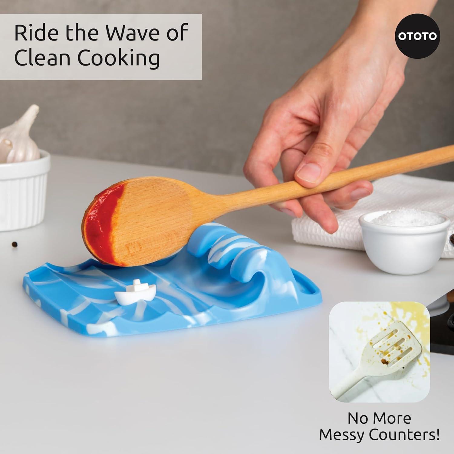 Reposacucharas de Silicona OTOTO Wavy - Soporte Cangrejo 145g