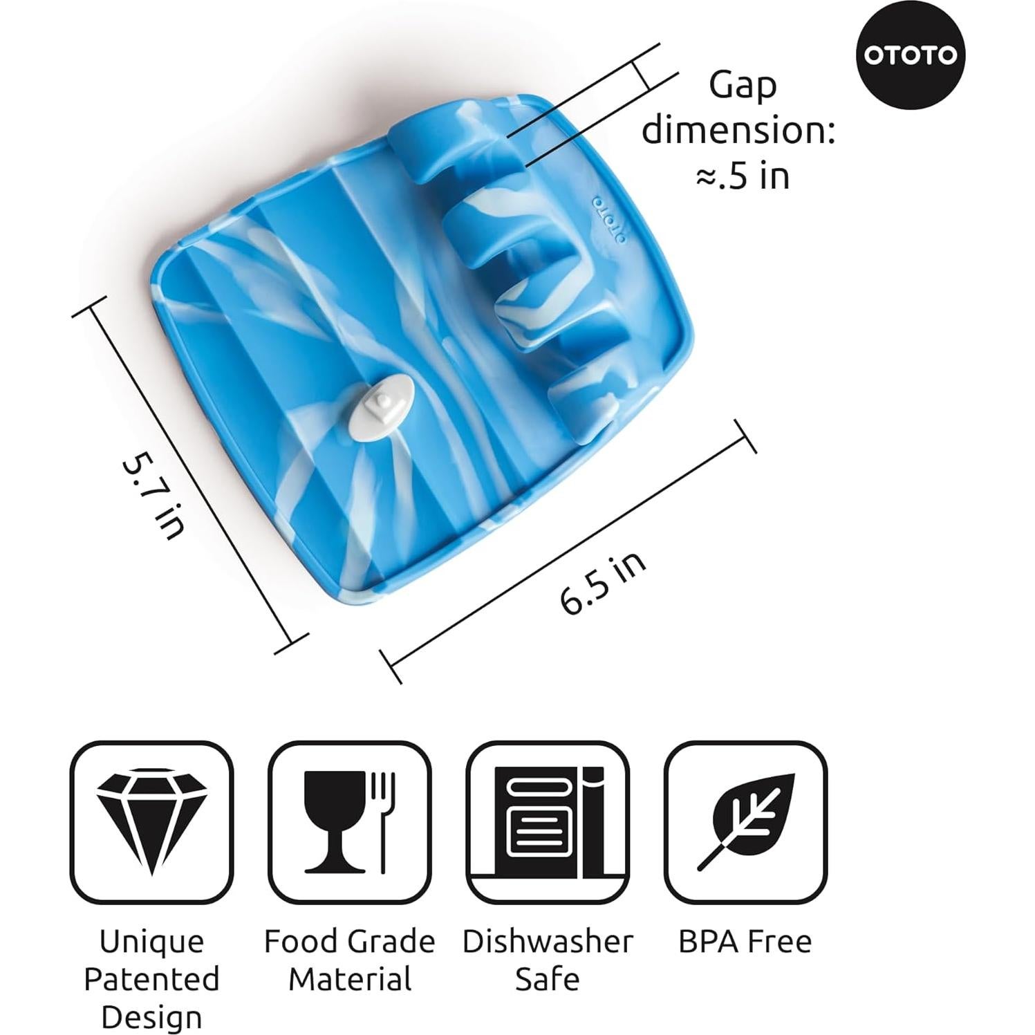 Reposacucharas de Silicona OTOTO Wavy - Soporte Cangrejo 145g