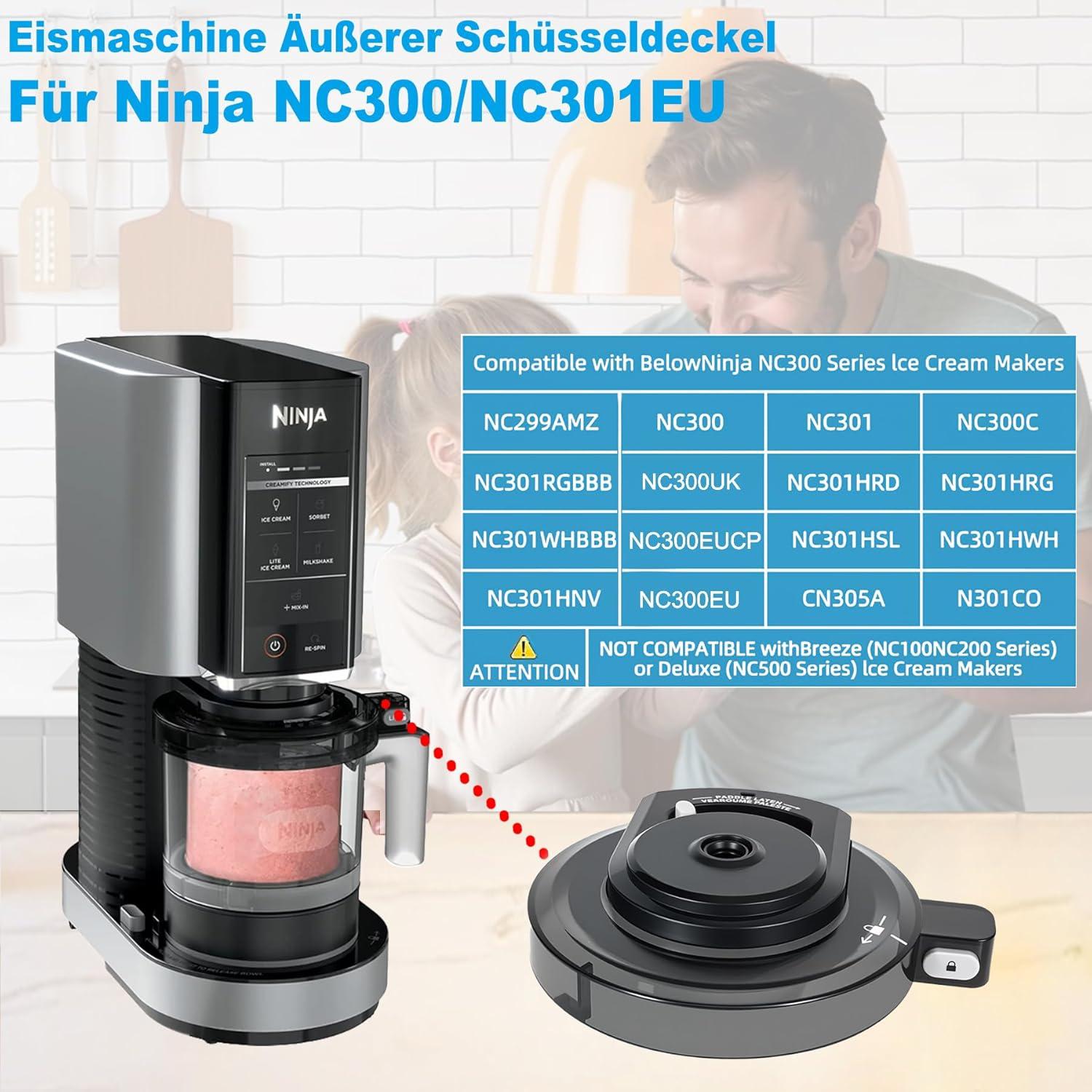 Tapa de tazón exterior Ninja Creami NC301 - Repuesto de alta calidad