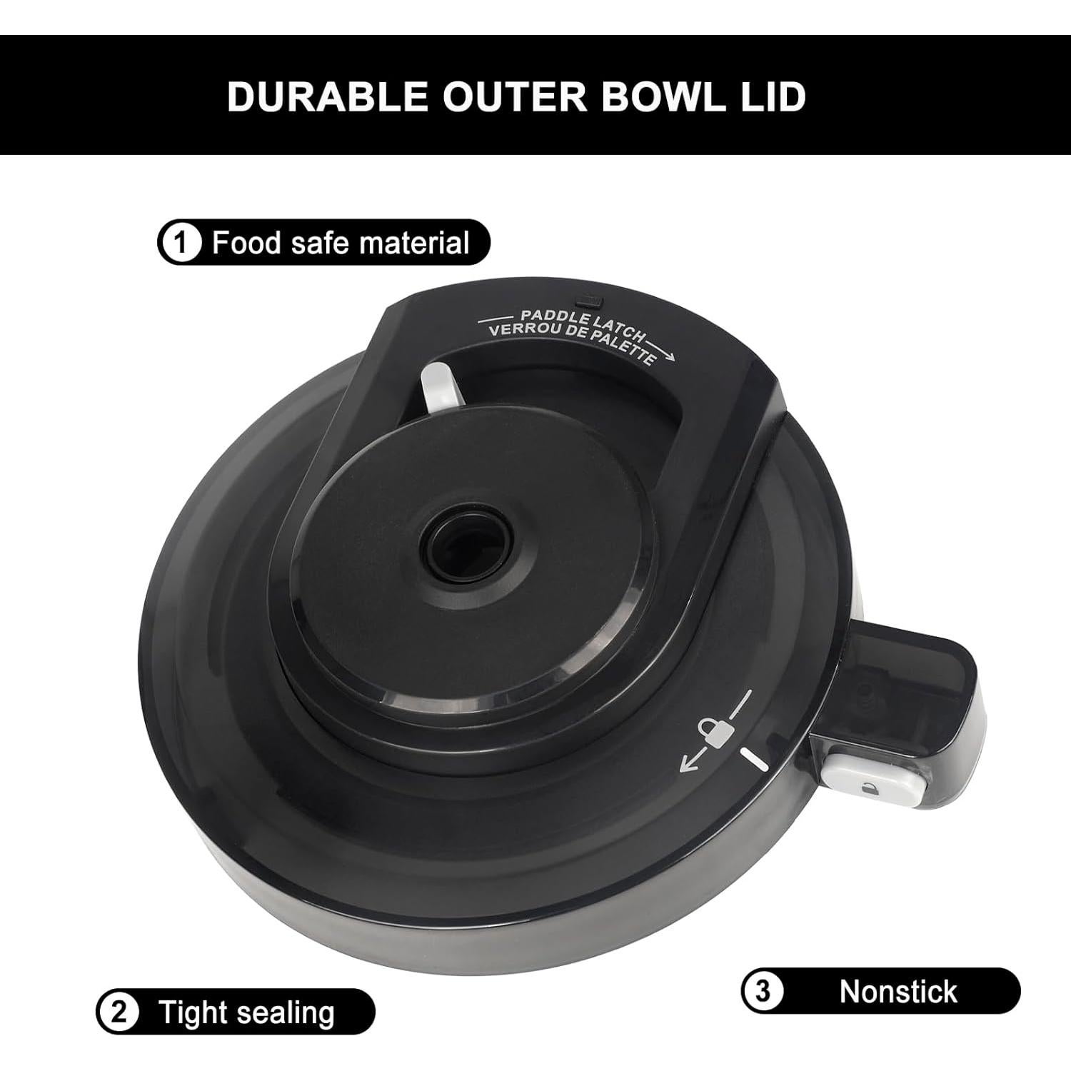 Tapa de tazón exterior Ninja Creami NC299AMZ/NC300/NC301 - Repuesto