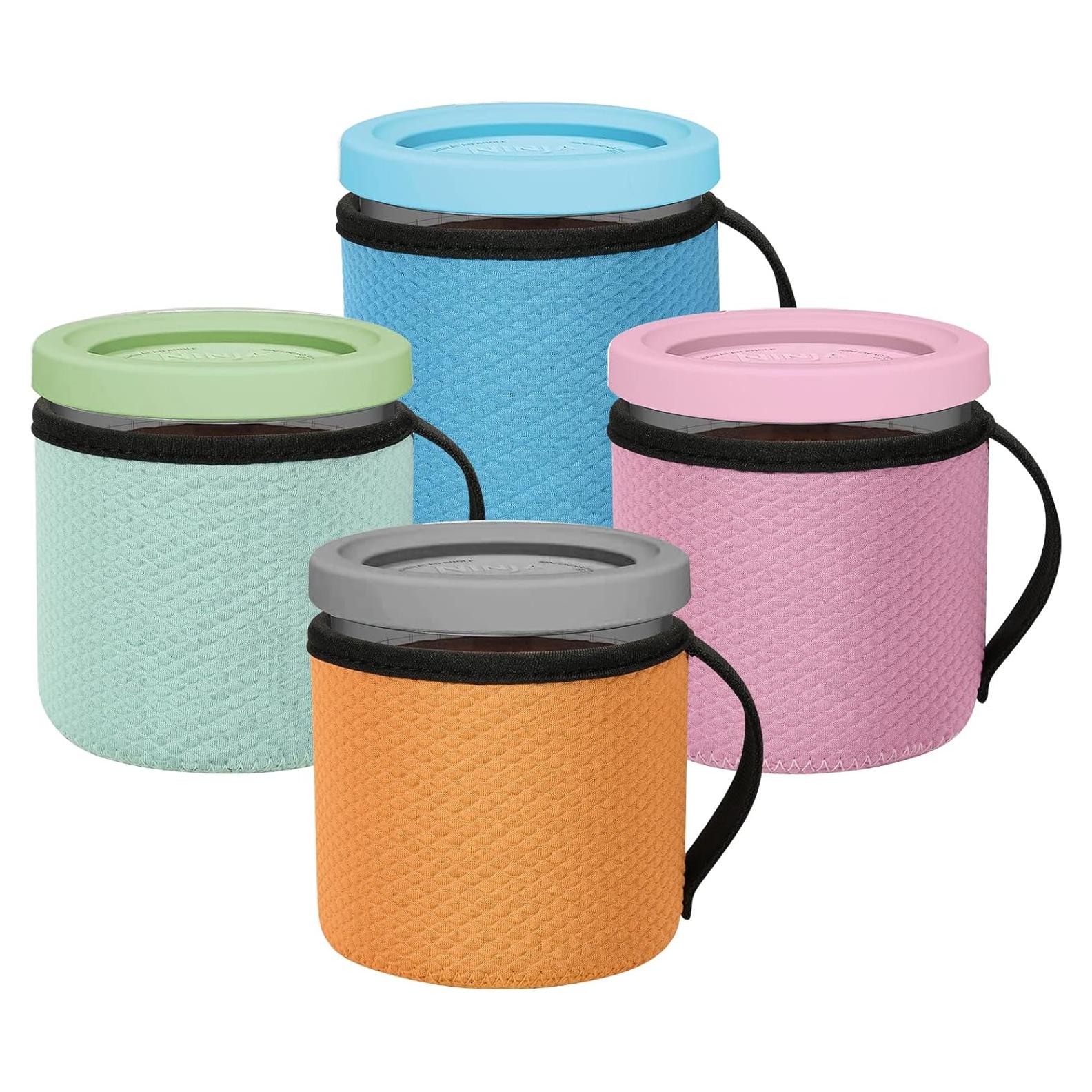 Funda de Neopreno Beautyflier para Helado 16oz 4PCS Multicolor