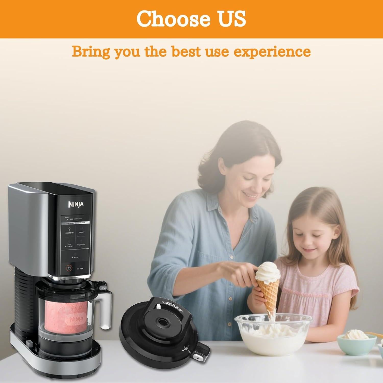 Tapa de tazón exterior Ninja Creami NC301 - Reemplazo duradero