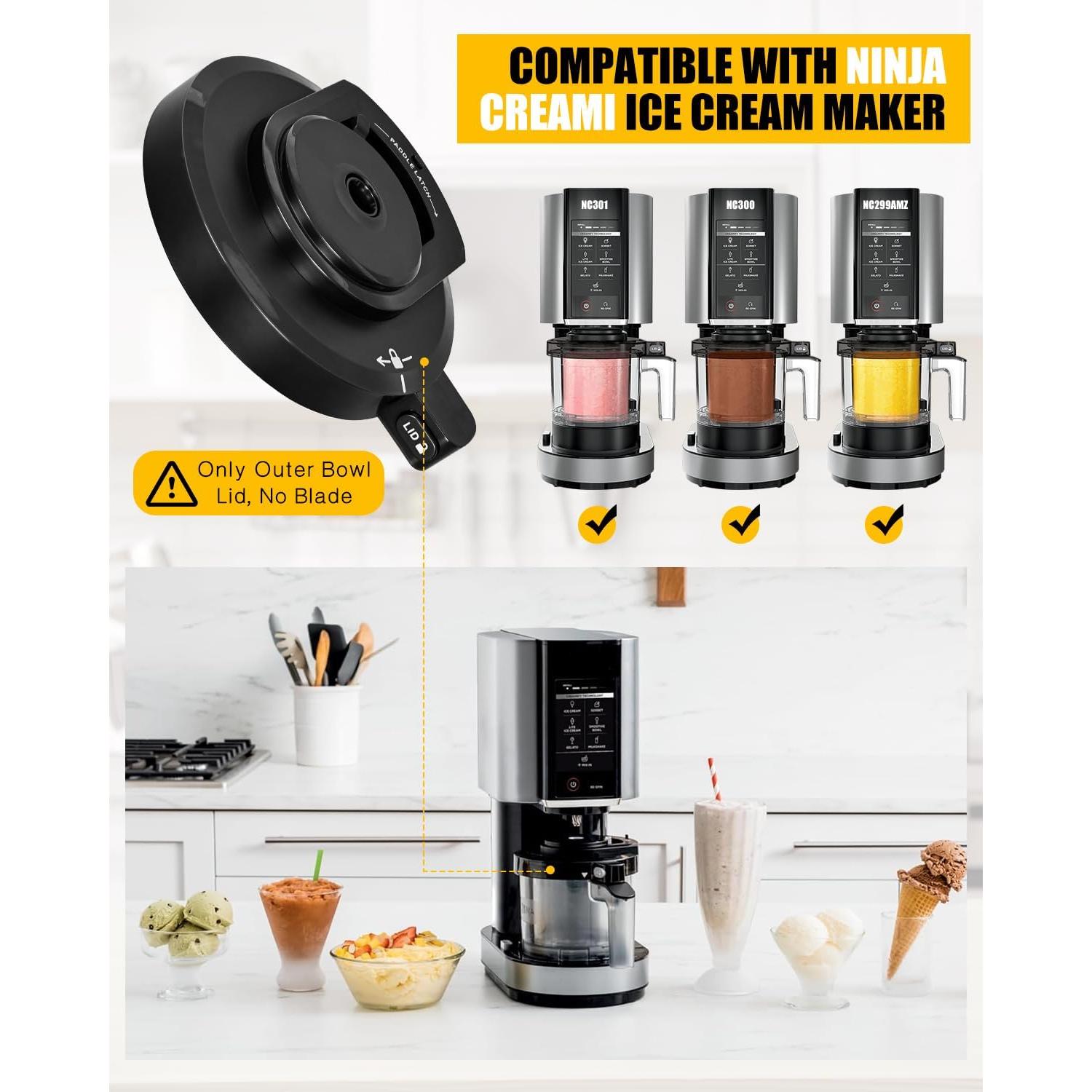 Tapa de Tazón Exterior Ninja Creami NC301/NC300/NC299AMZ - Reemplazo