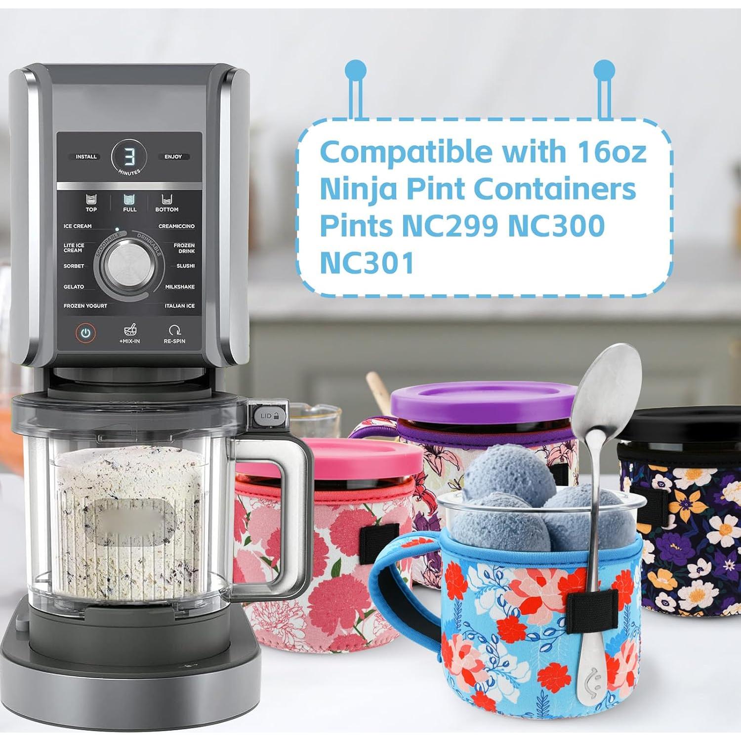 Paquete de 4 Fundas de Neopreno KJQJLY para Helado 16oz