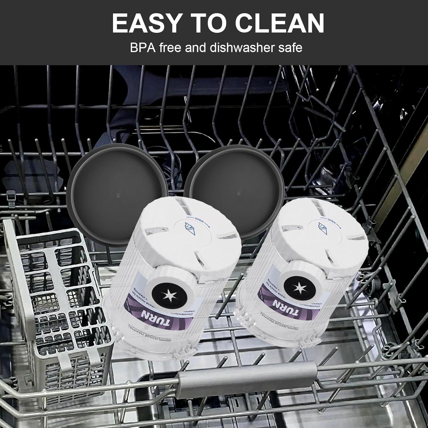 Paquete de 2 Pints y Tapas ChamThingzeal para Ninja Creami 473ml