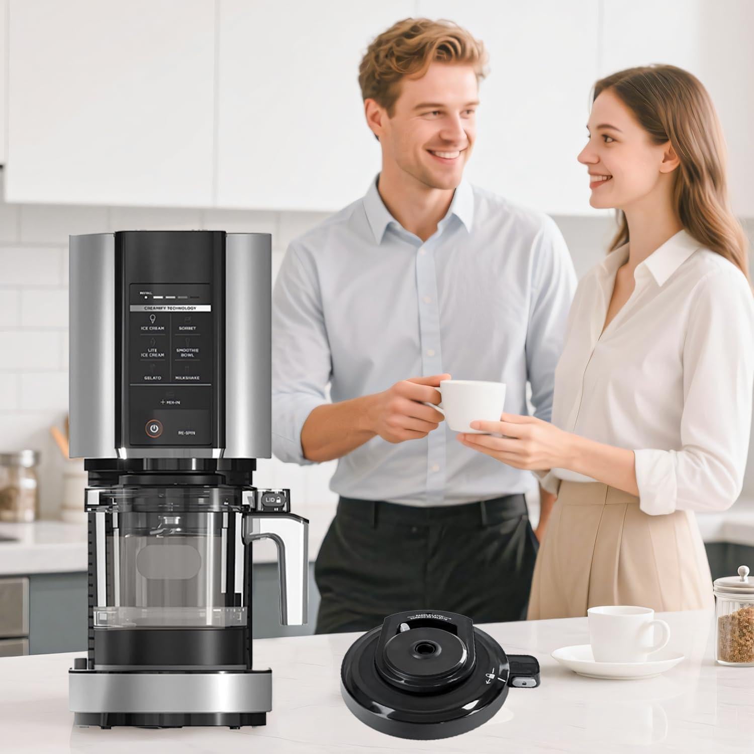 Tapa de Tazón Exterior WUPIOS para Ninja Creami NC301