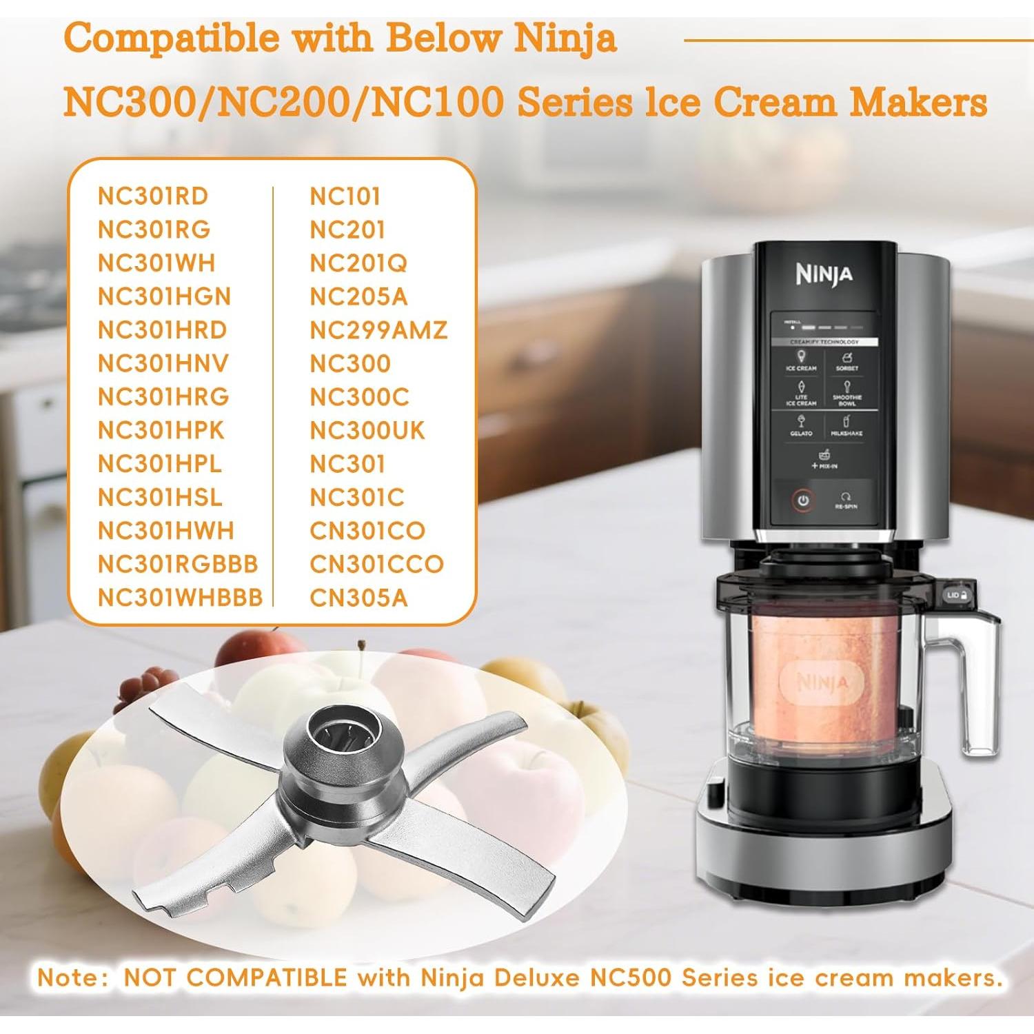 Cuchilla de Paleta de Acero Inoxidable Ninja Creami NC300