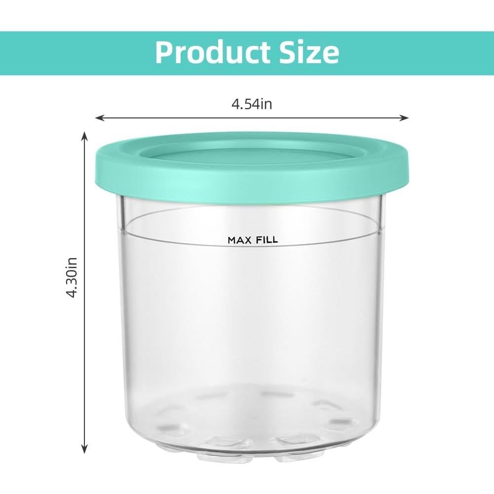 Contenedores de Pintura Ninja Creami 16oz - Paquete de 4