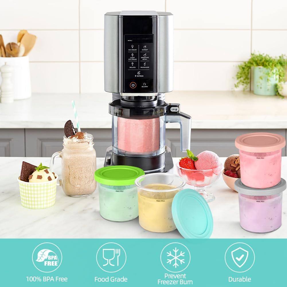 Contenedores de Pintura Ninja Creami 16oz - Paquete de 4