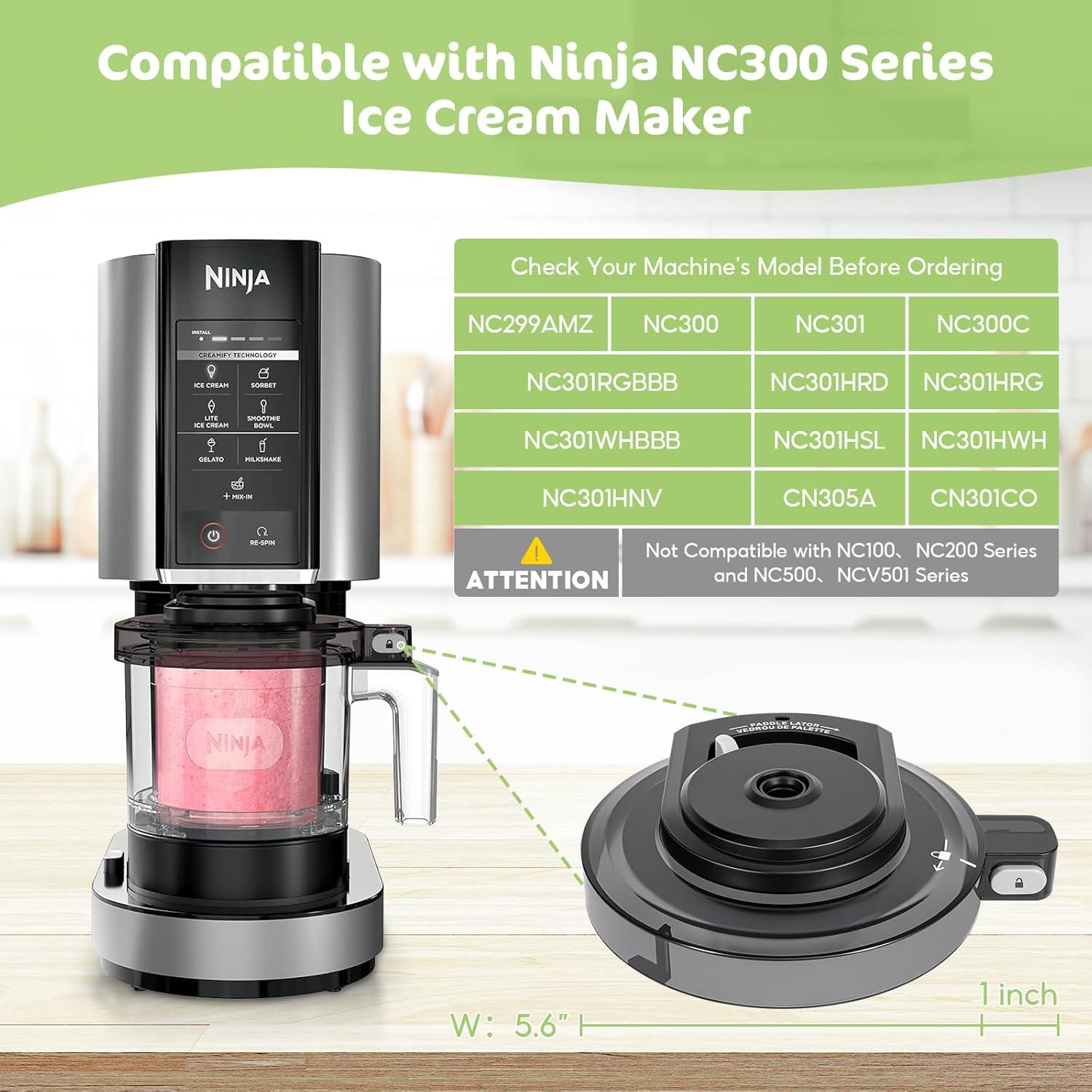 Tapa Externa Repuesto Ninja Creami NC301 Compatible 15.43x14.50cm