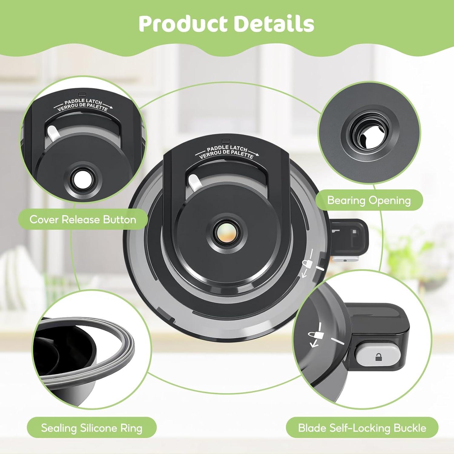 Tapa Externa Repuesto Ninja Creami NC301 Compatible 15.43x14.50cm