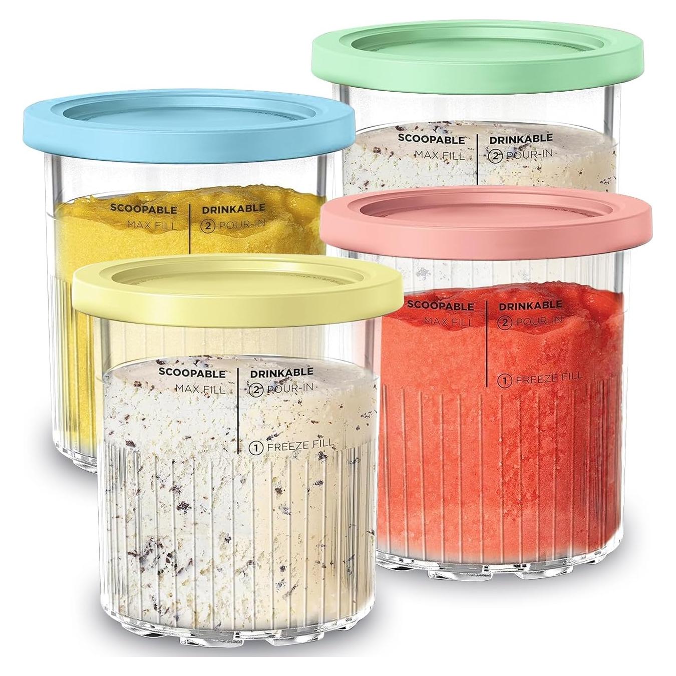 Paquete de 4 Contenedores Ninja Creami 24oz - NC501 NC500