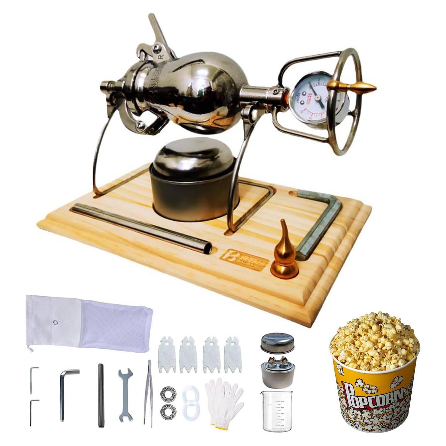 Máquina de Palomitas Manual nLn Hope 400ml Acero Inoxidable