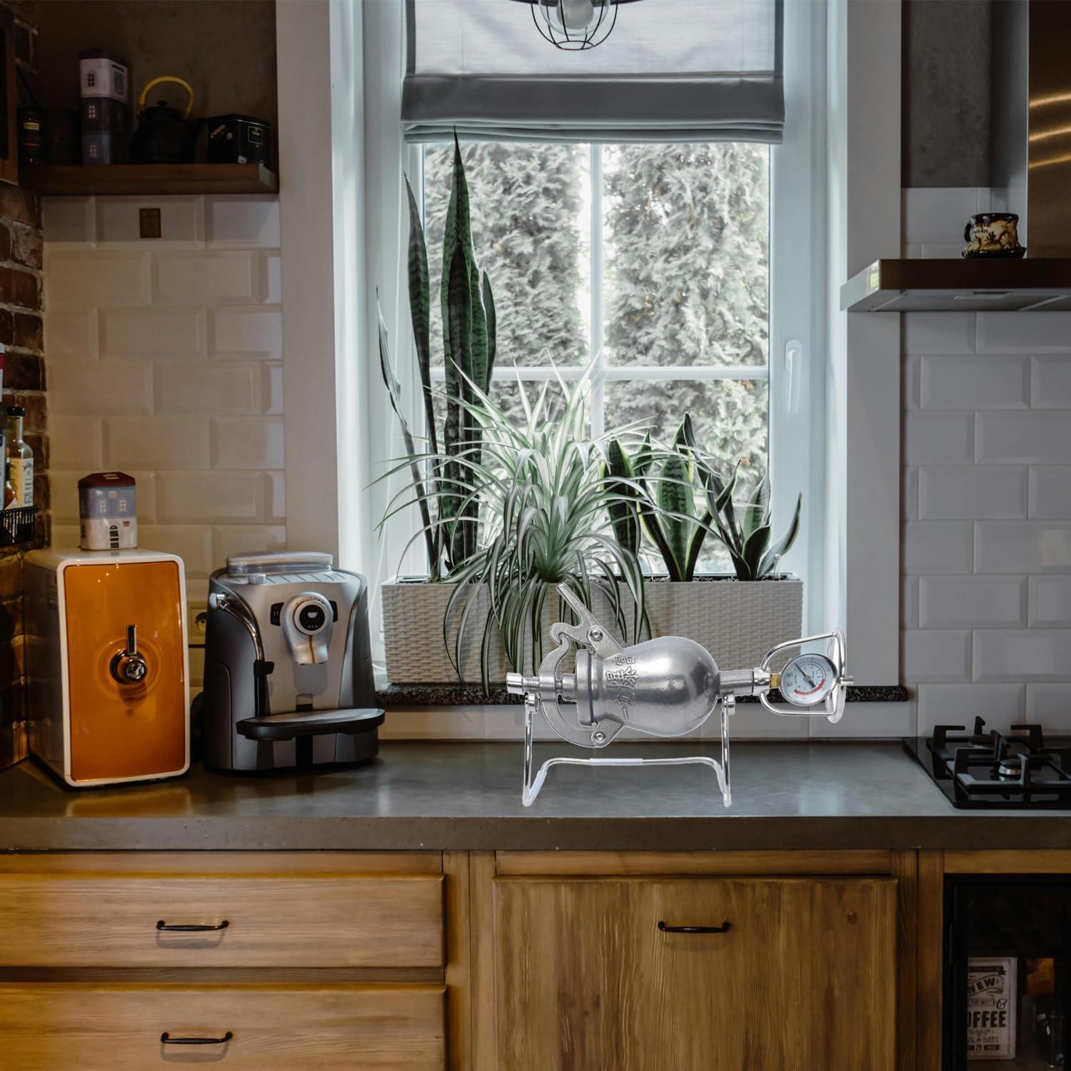 Máquina de Palomitas Manual nLn Hope 400ml Acero Inoxidable