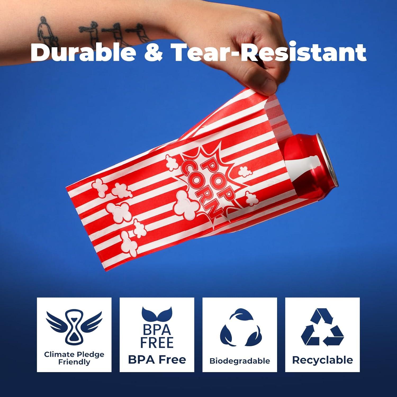 Bolsas de Papel para Palomitas Fit Meal Prep 1000 Unidades 28.35 g