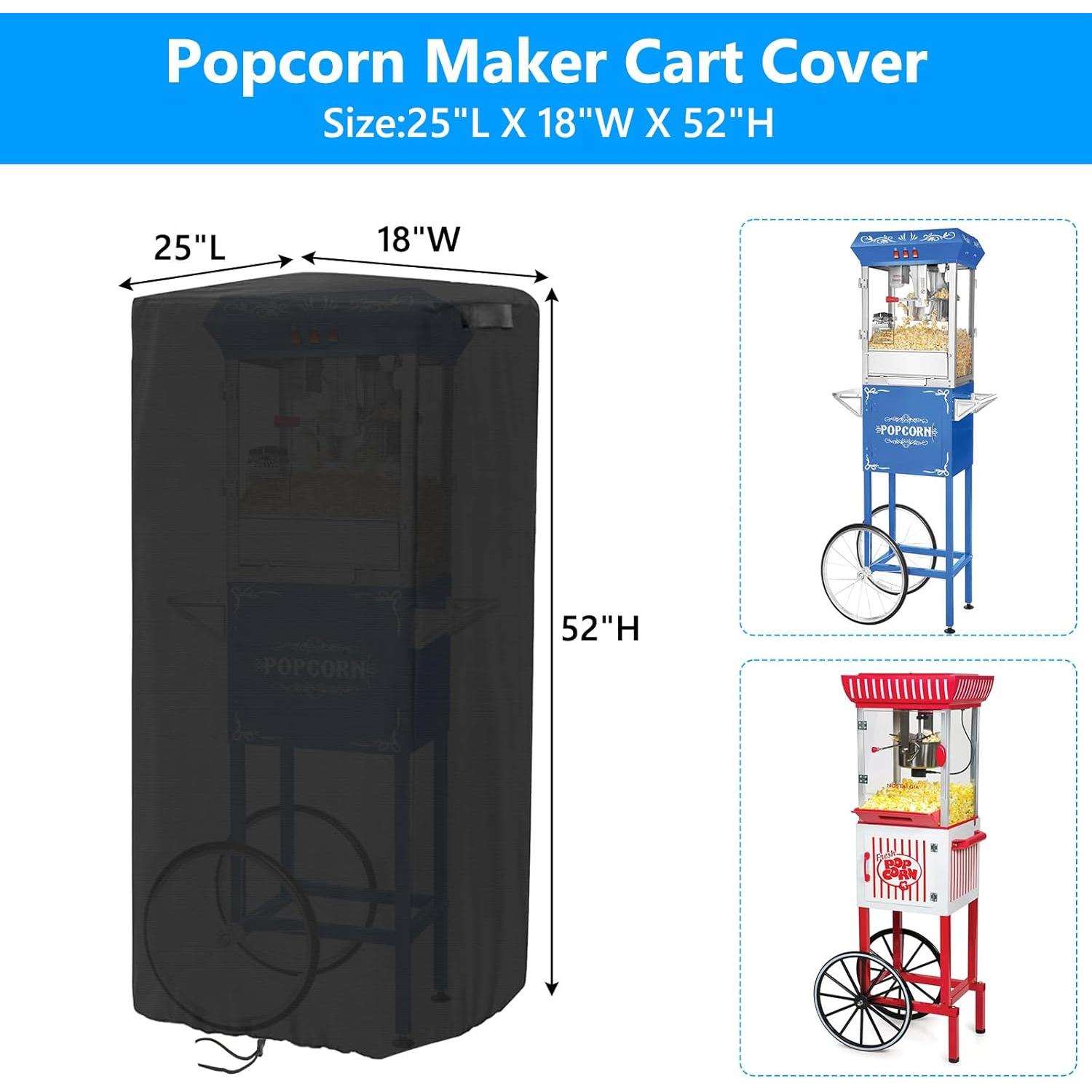 Cubierta Protectora para Máquina de Palomitas MUTUSHI 63.5x45.7x132cm
