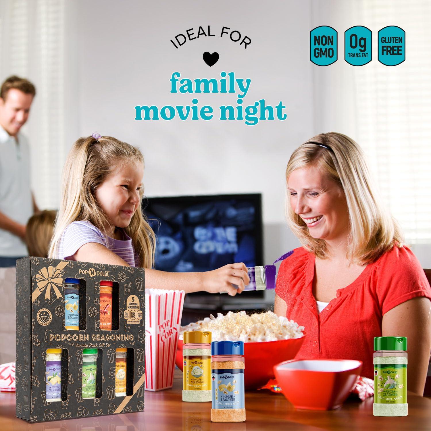 Set de Sazonadores de Palomitas de Maíz Pop 'N Dulge 5 sabores 70g