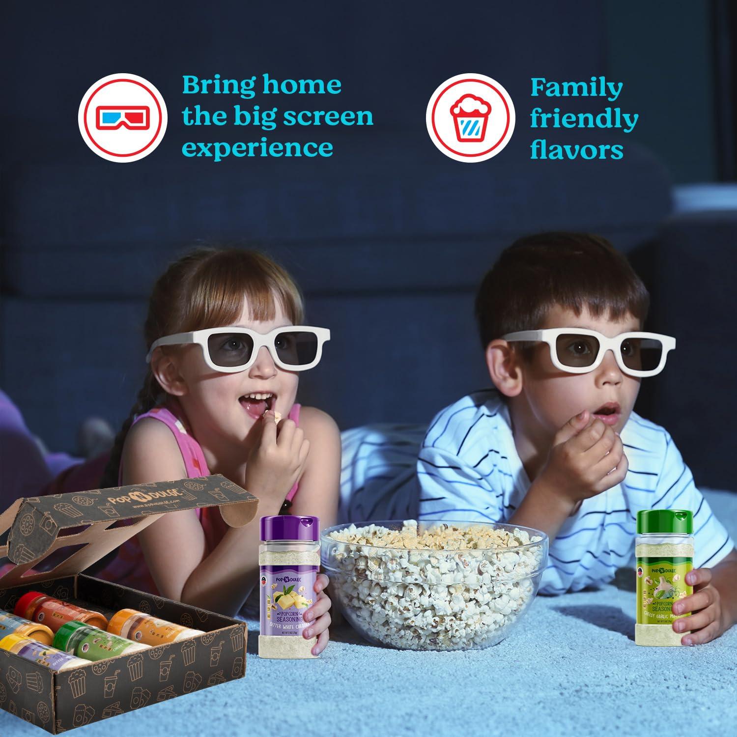 Set de Sazonadores de Palomitas de Maíz Pop 'N Dulge 5 sabores 70g