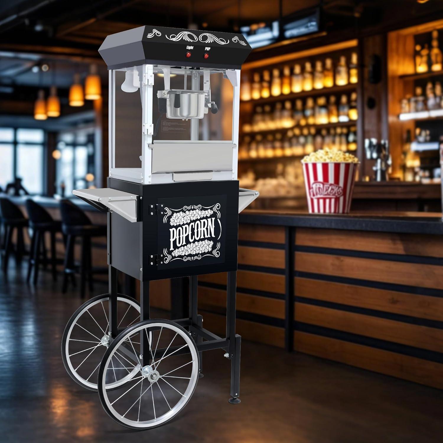 Máquina de Hacer Palomitas Nifoti 8 Oz 650W Acero Inoxidable