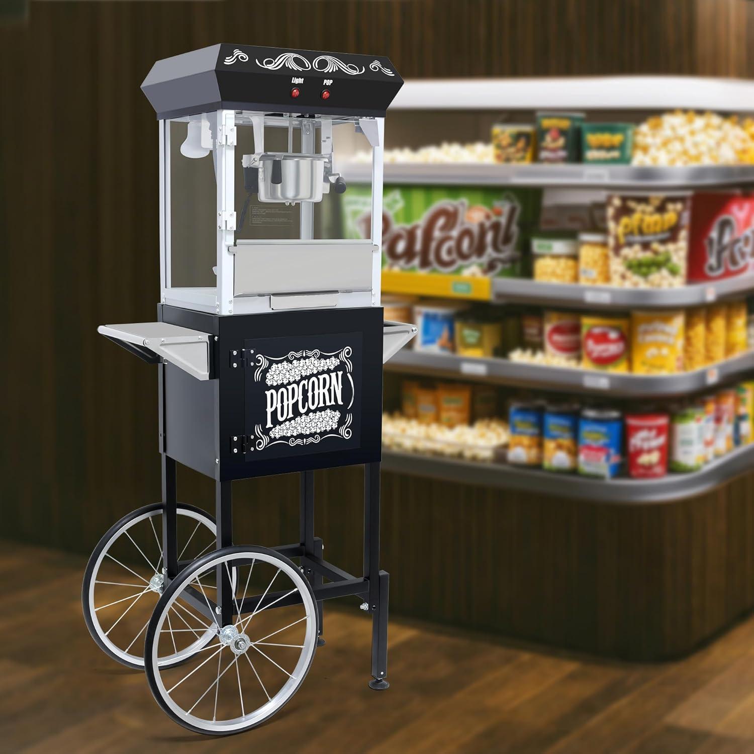 Máquina de Hacer Palomitas Nifoti 8 Oz 650W Acero Inoxidable