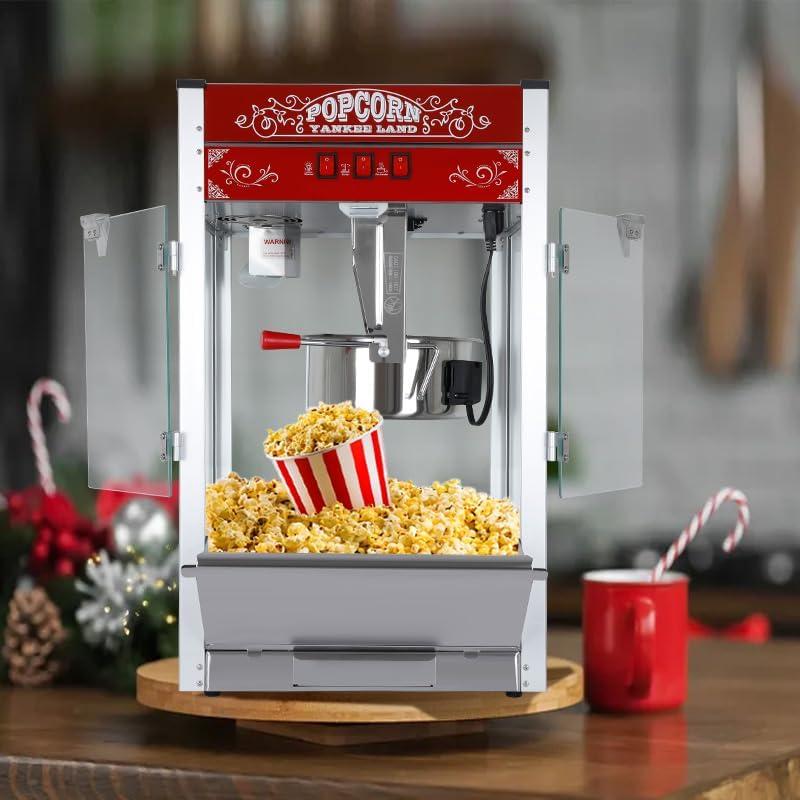 Máquina de Hacer Palomitas Nifoti 16 OZ 1440W Acero Inoxidable