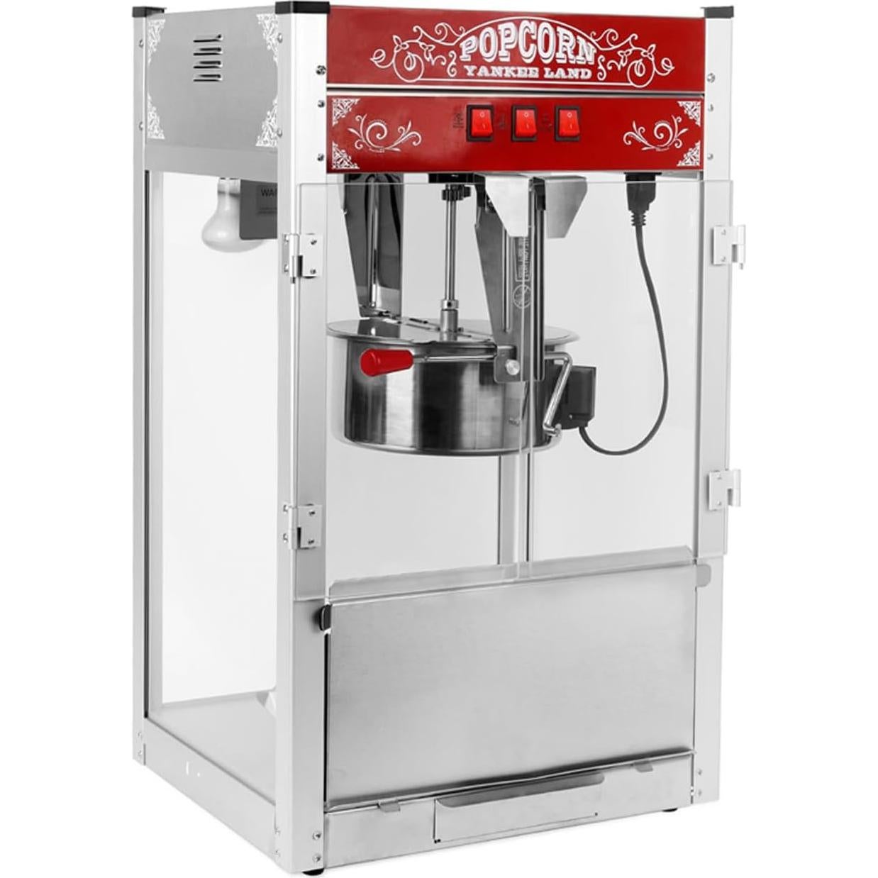 Máquina de Hacer Palomitas Nifoti 16 OZ 1440W Acero Inoxidable