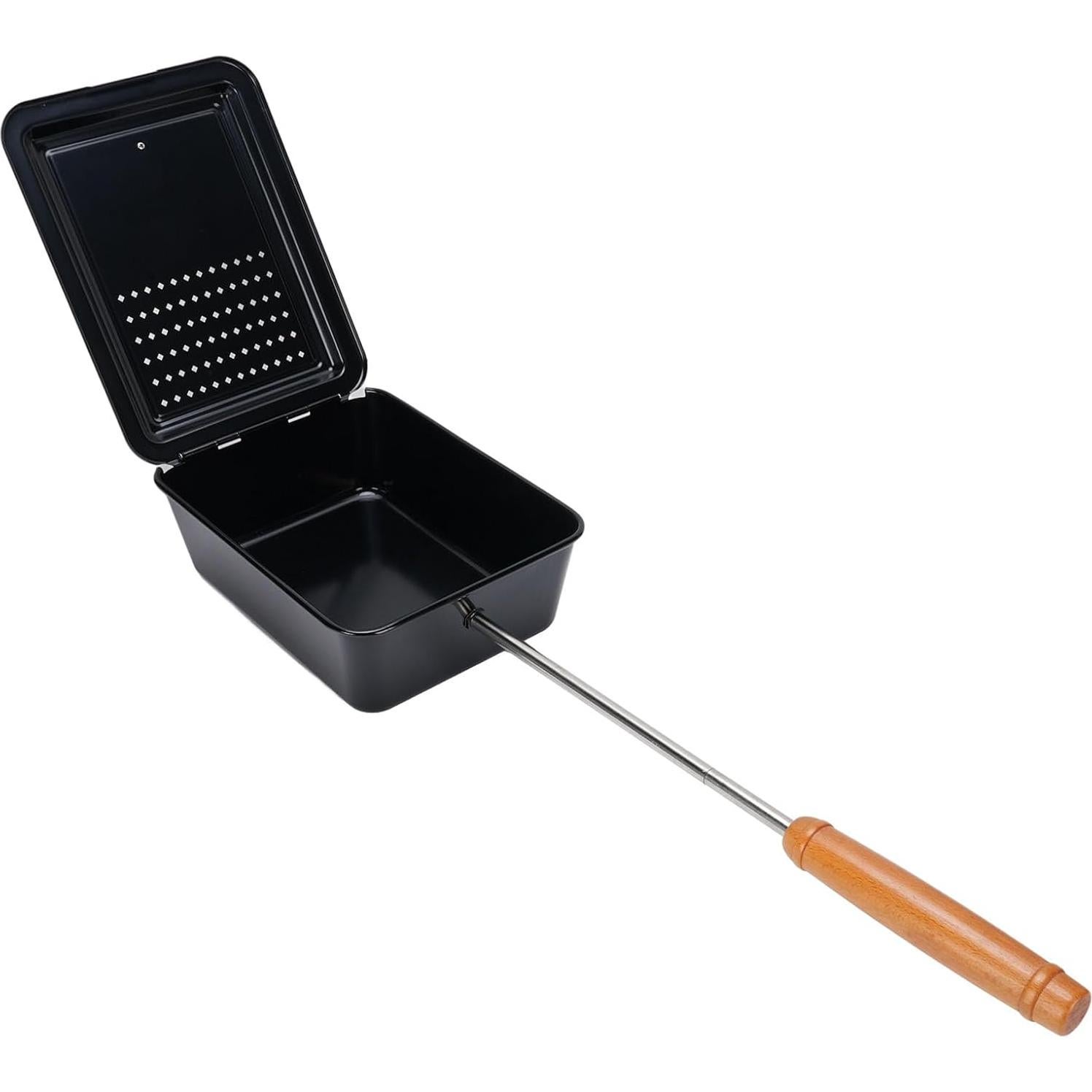 Bandeja para Hacer Palomitas Yosoo de Hierro con Mango de Madera