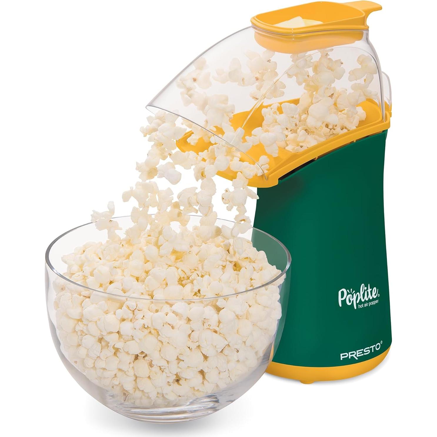 Máquina de Palomitas de Maíz Presto PopLite Verde/Dorado 20 Tazas