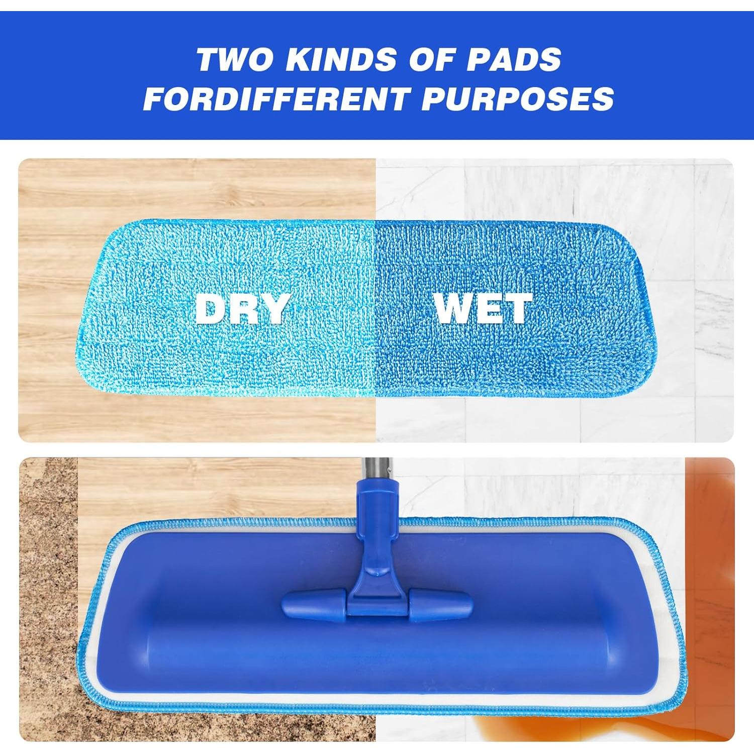 Mopa de Microfibra Neeklinny 44.5 cm con Mango Ajustable