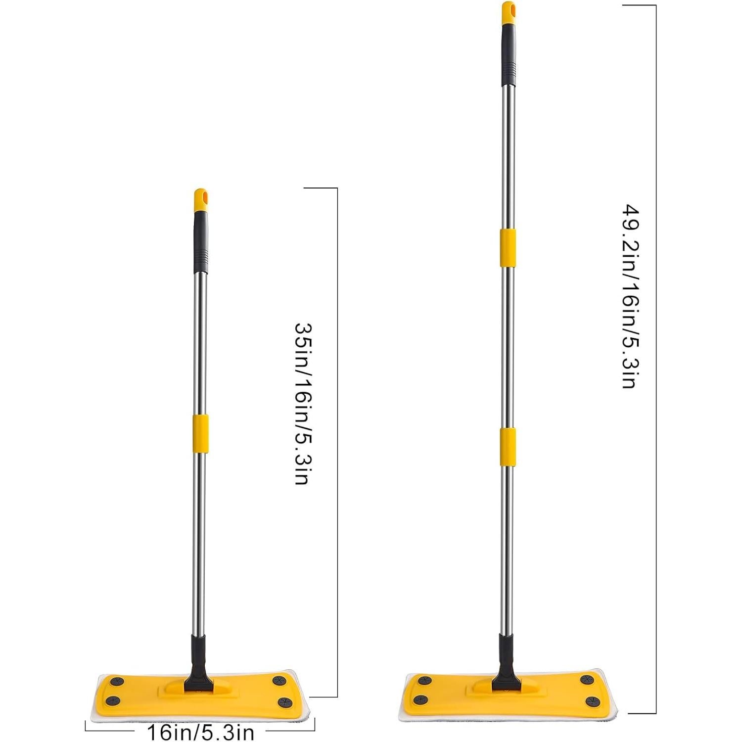 Mopa plana ajustable Qimedo YD-QJS1804SS-PRO1 con 2 almohadillas