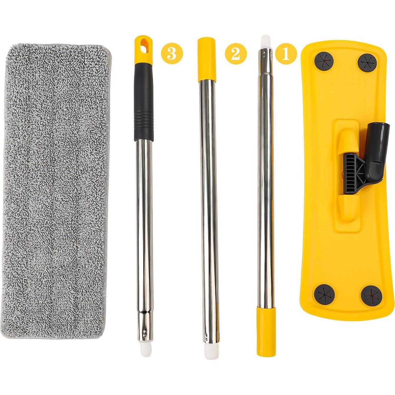 Mopa plana ajustable Qimedo YD-QJS1804SS-PRO1 con 2 almohadillas