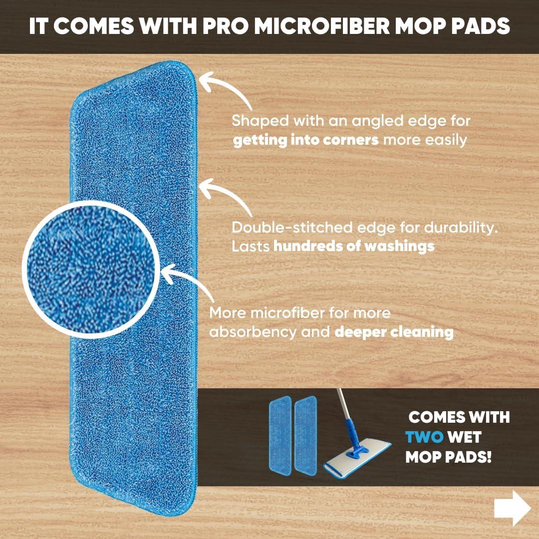 Cinch Mop de Microfibra para Pisos - 5 Piezas - Limpieza Eficaz