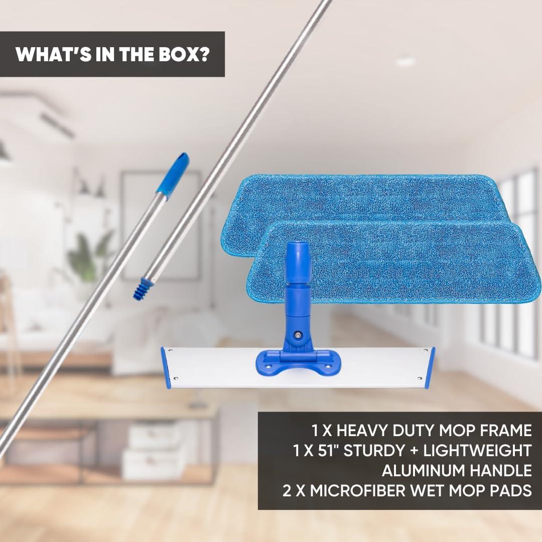 Cinch Mop de Microfibra para Pisos - 5 Piezas - Limpieza Eficaz